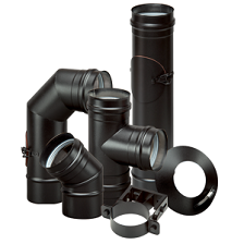 Conduits simple paroi inox FU5 Noir